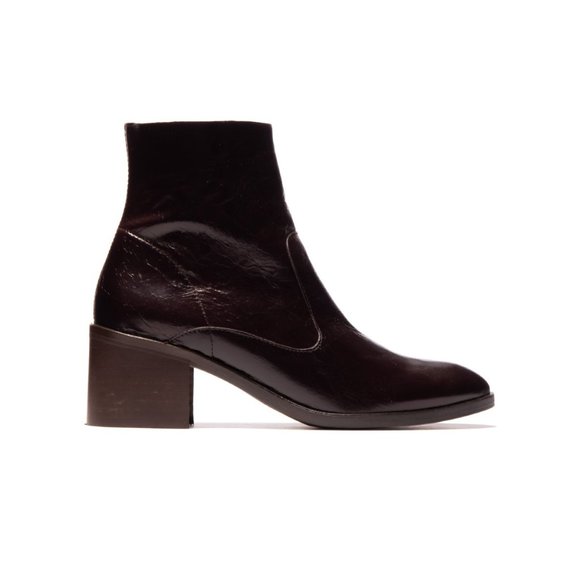 FRESNO dark brown leather boots | L'intervalle - Picture 5 of 5